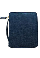 Denim Kyoku haku Zippered 10 Pen Carrying Cases