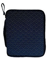 Seigaiha Kyoku haku Zippered 10 Pen Carrying Cases