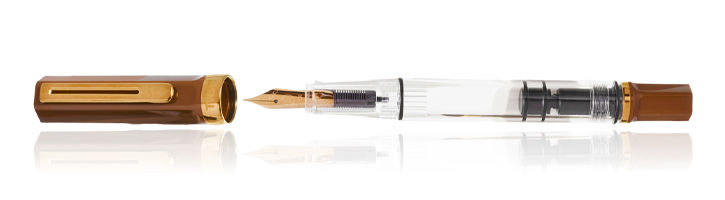Espresso w/Bronze trim TWSBI ECO Upgraded Trim Fountain Pens