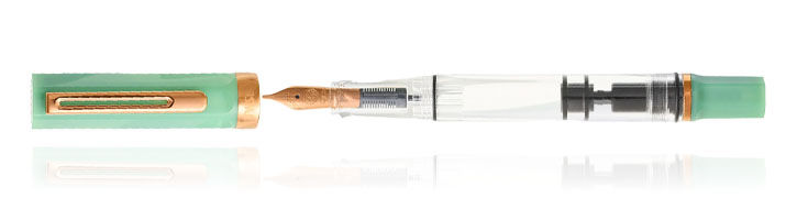 Jade Jelly w/Bronze TWSBI ECO Upgraded Trim Fountain Pens