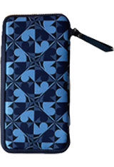Kyoku haku Archaeology Zipper 3 Slot Pen Carrying Cases