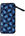 Kyoku haku Archaeology Zipper 3 Slot Pen Carrying Cases in Blue Pattern