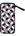 Kyoku haku Archaeology Zipper 3 Slot Pen Carrying Cases in White Pattern
