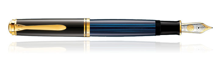 Pelikan Souverän M1000 Black - Blue Fountain Pens