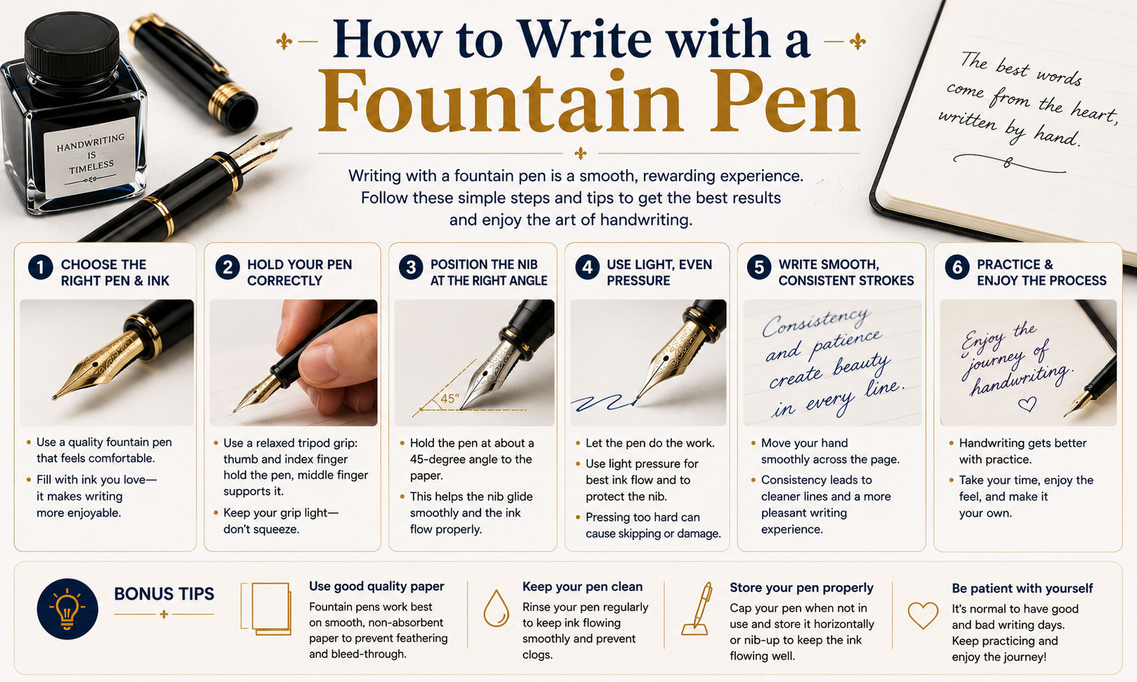 How to Write With a Fountain Pen image
