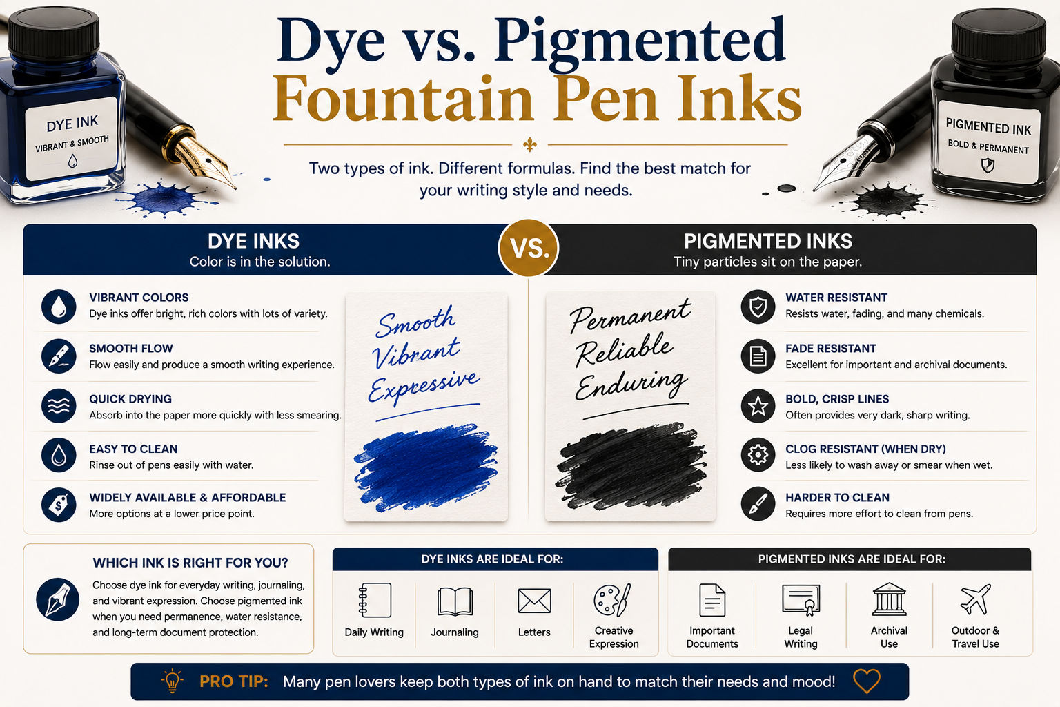 Dye vs Pigment Fountain Pen Ink image