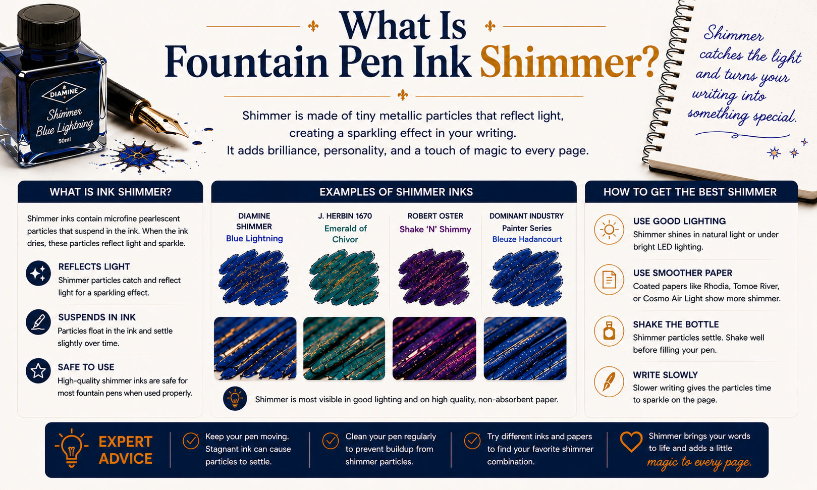 What Is Fountain Pen Ink Shimmer? image
