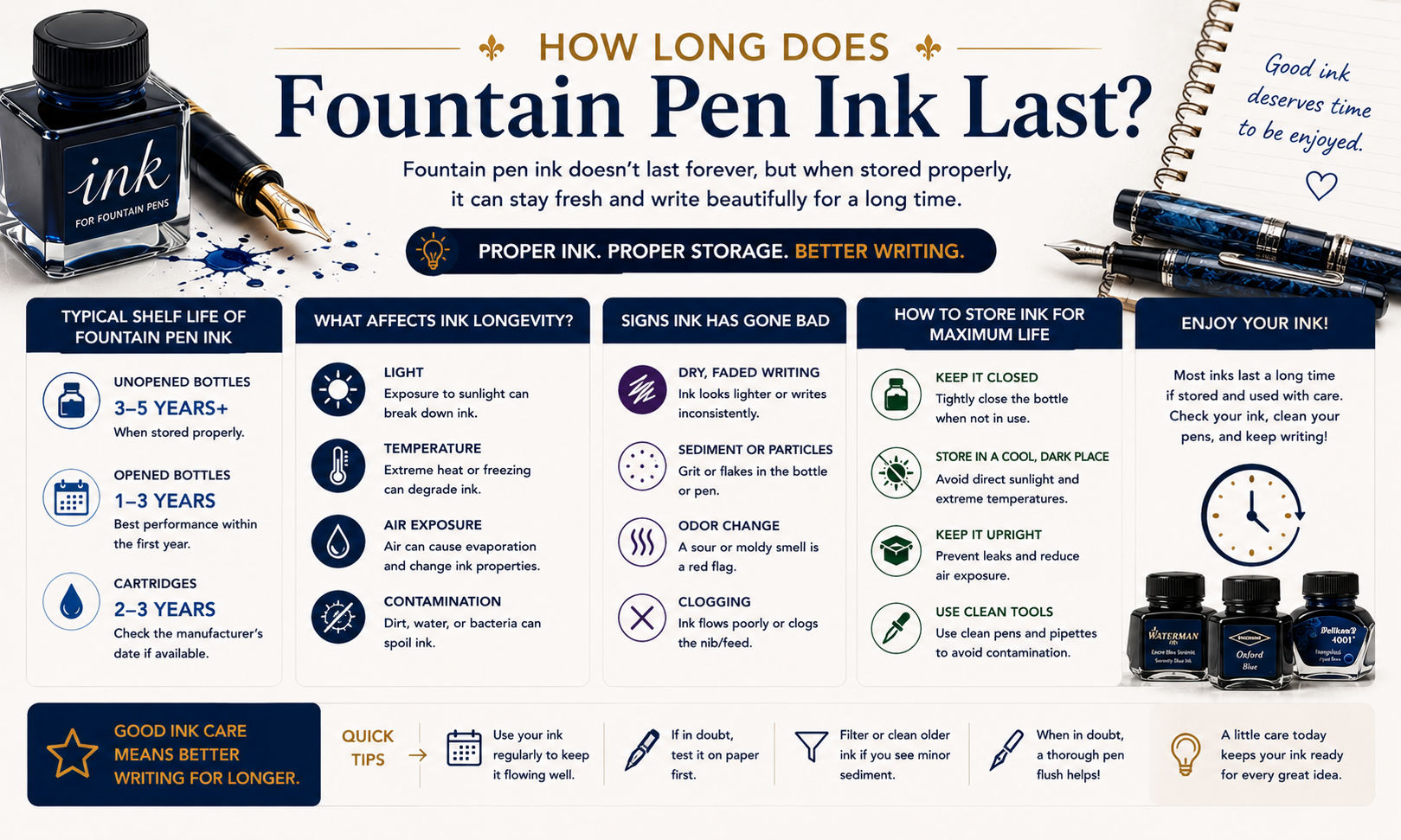 How Long Does Fountain Pen Ink Last? image