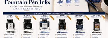 Best Fast-Drying Fountain Pen Inks image