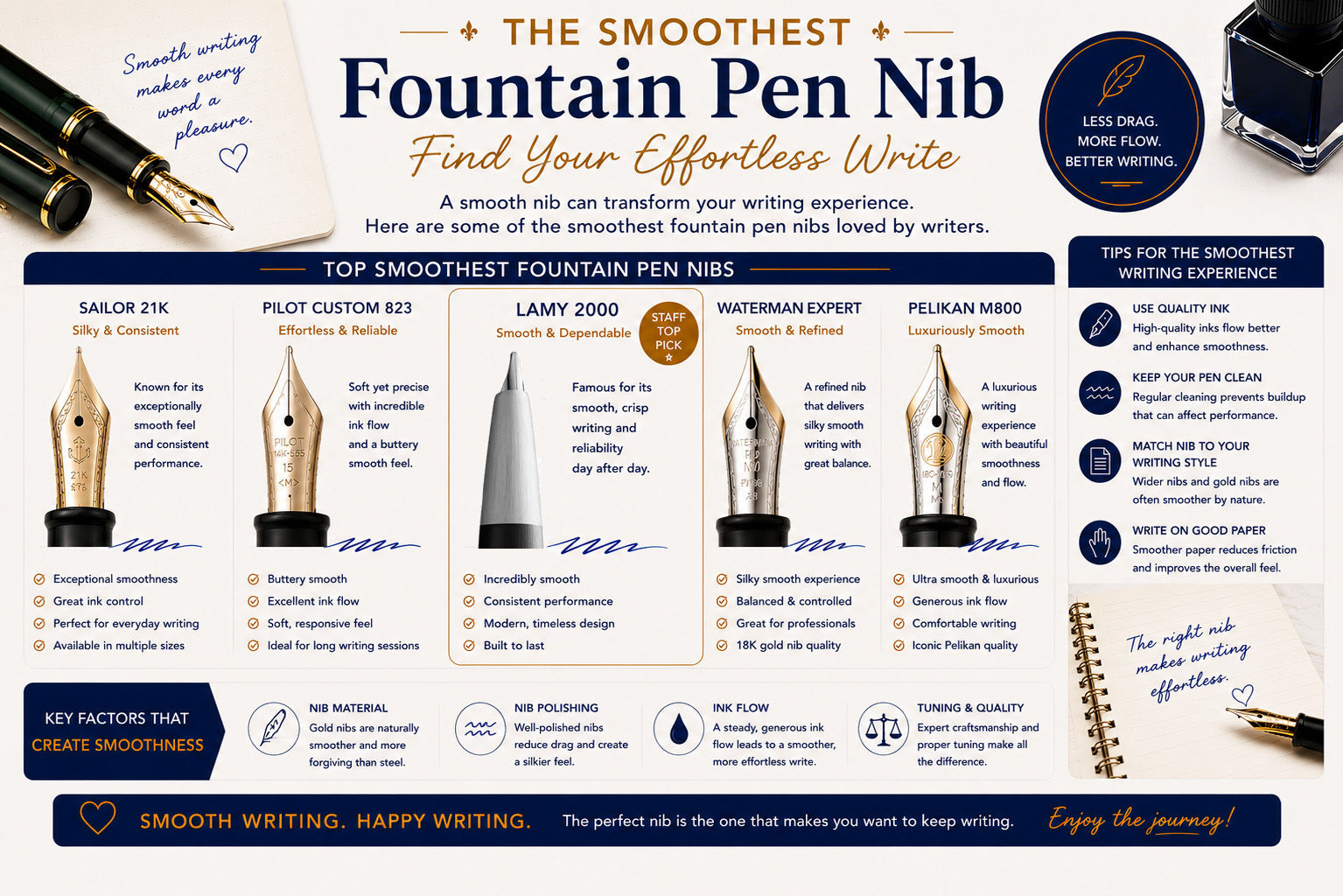 Smoothest Fountain Pen Nibs image