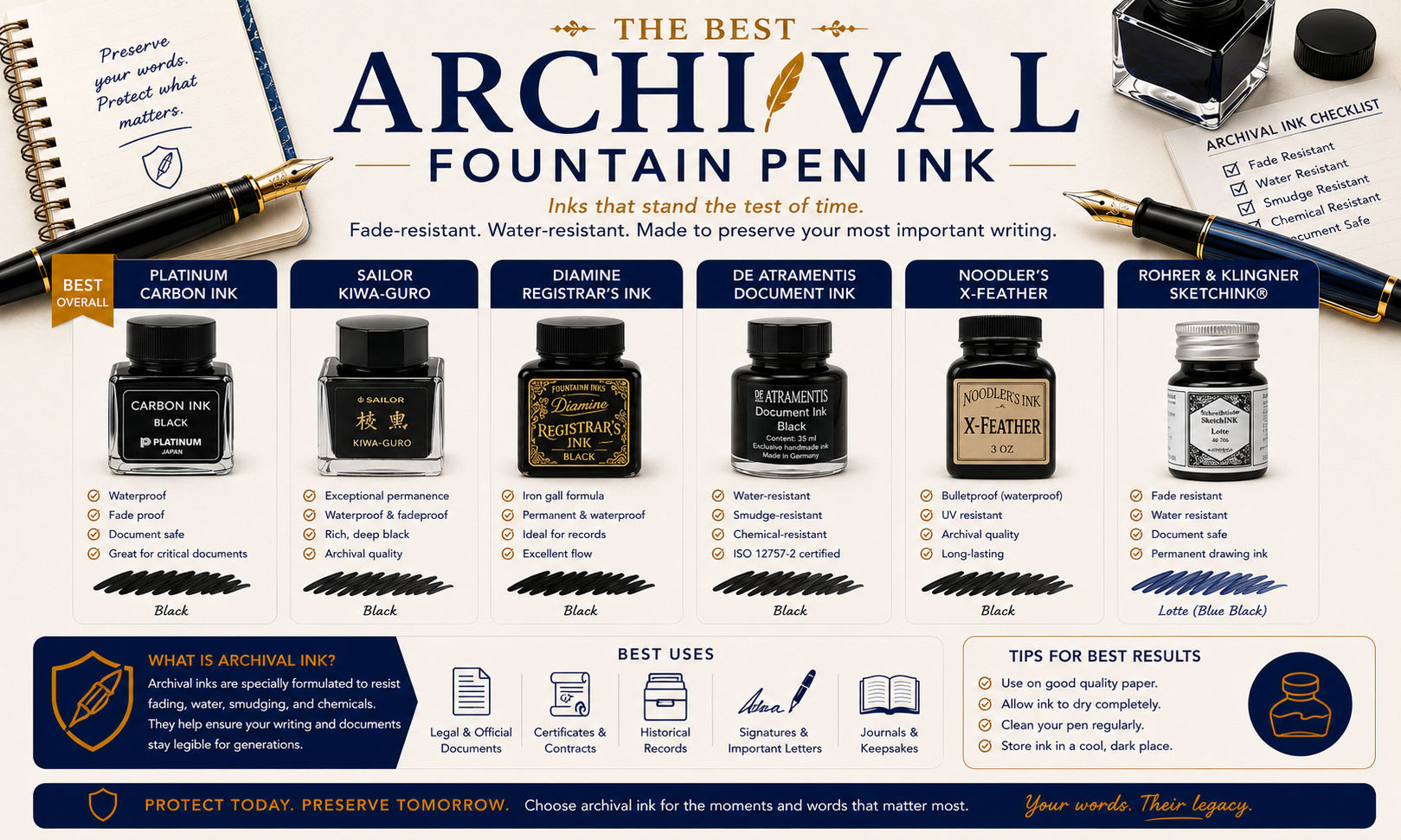 Best Archival Fountain Pen Ink image
