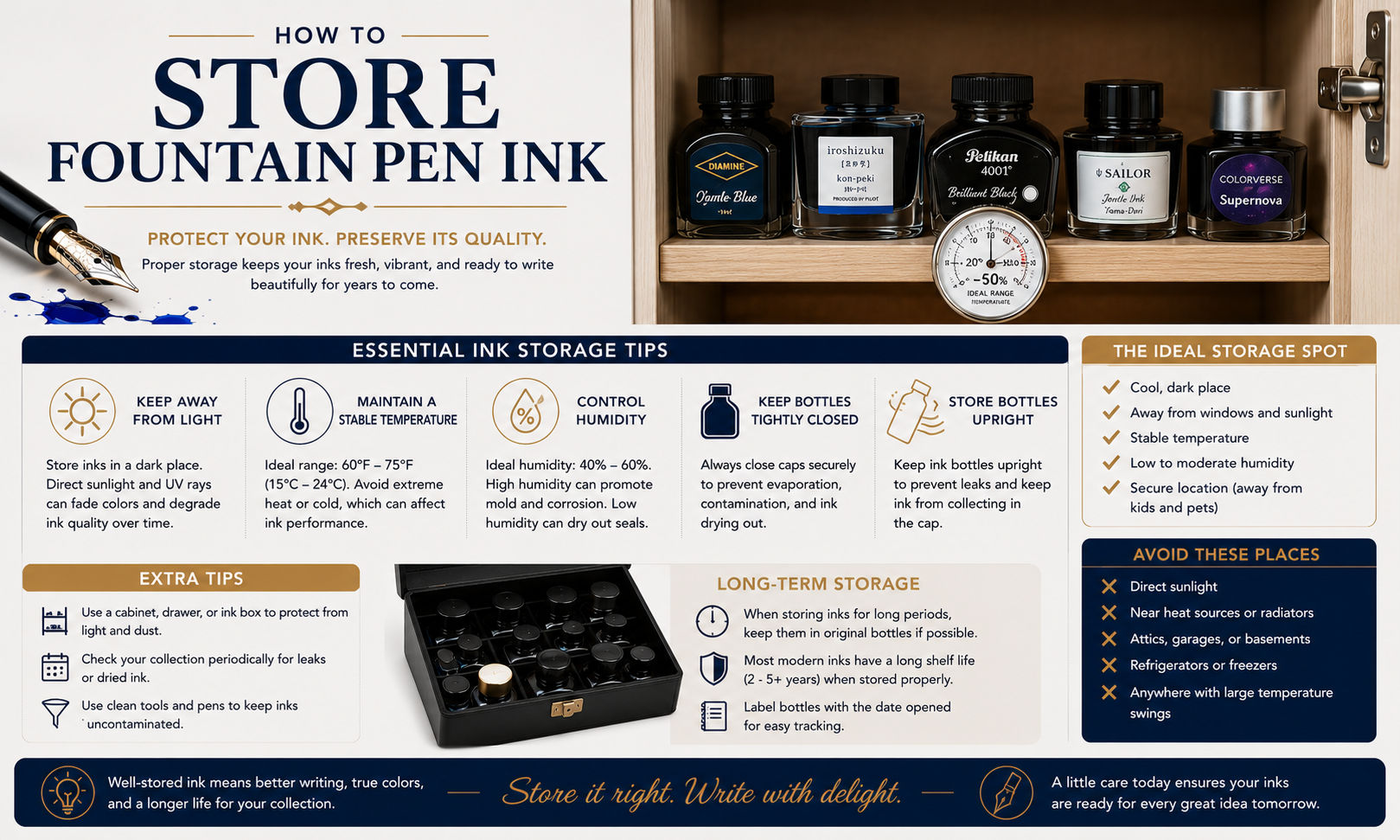 How to Store Fountain Pen Ink image