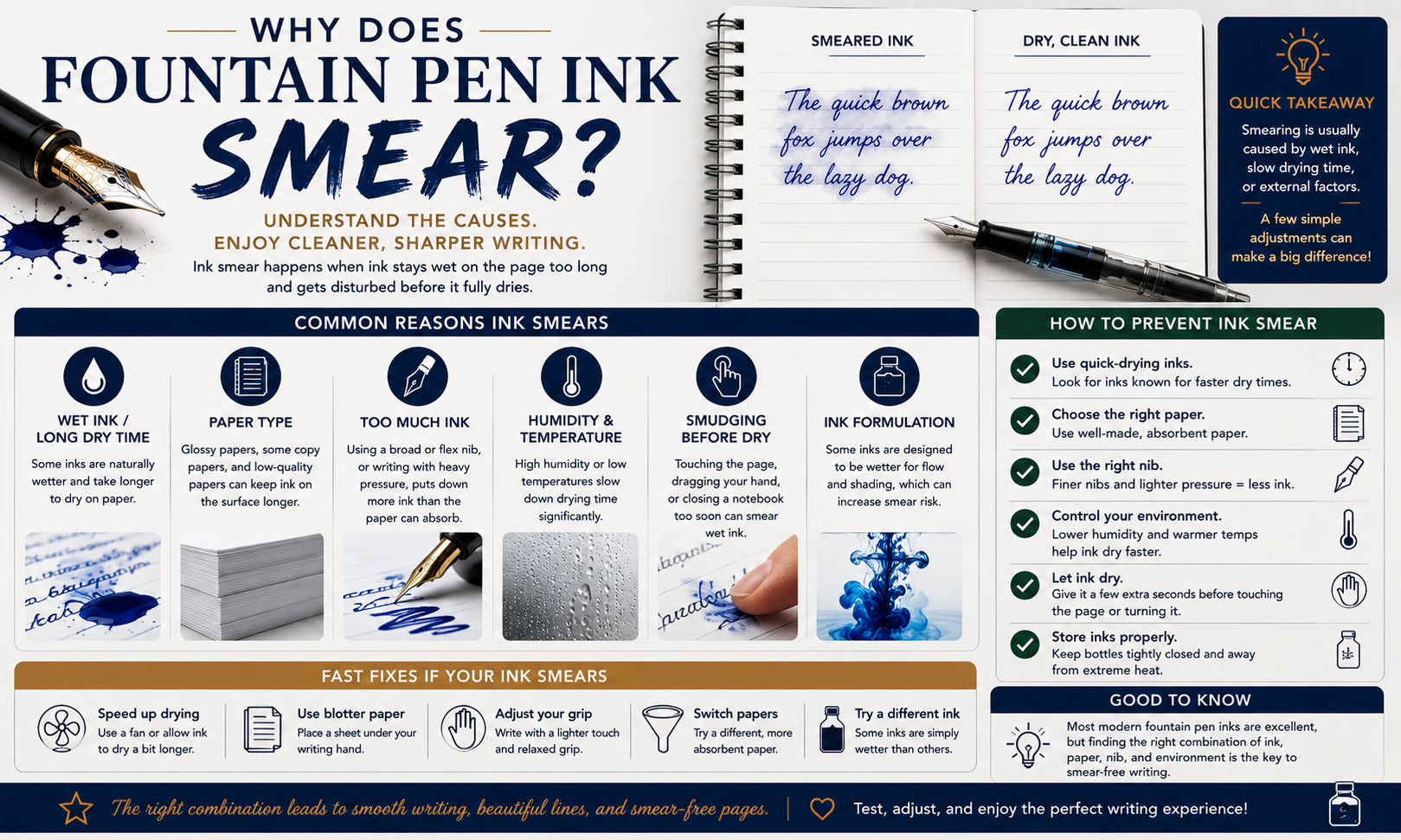 Why Does Fountain Pen Ink Smear? image