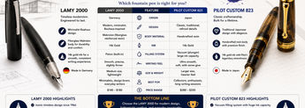 Lamy 2000 vs Pilot Custom 823: Which Premium Fountain Pen Is Better? image