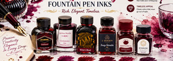 Best Burgundy Fountain Pen Inks, Deep Red & Wine Fountain Pen Ink Colors image