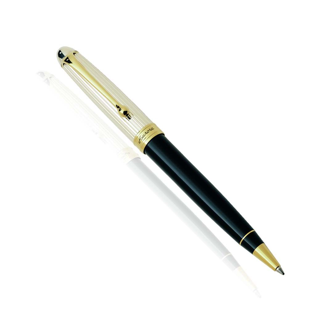 AURORA Optima Solid-Silver No.988 Ballpoint Pen