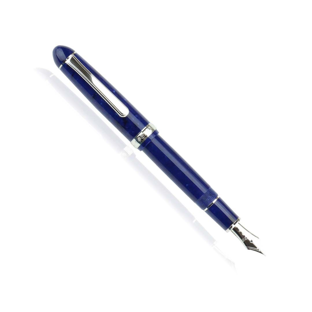 筆記具 Platinum Century Celluloid Midnight ocea Platinum 3776 Century Fountain Pen - Celluloid - Midnight