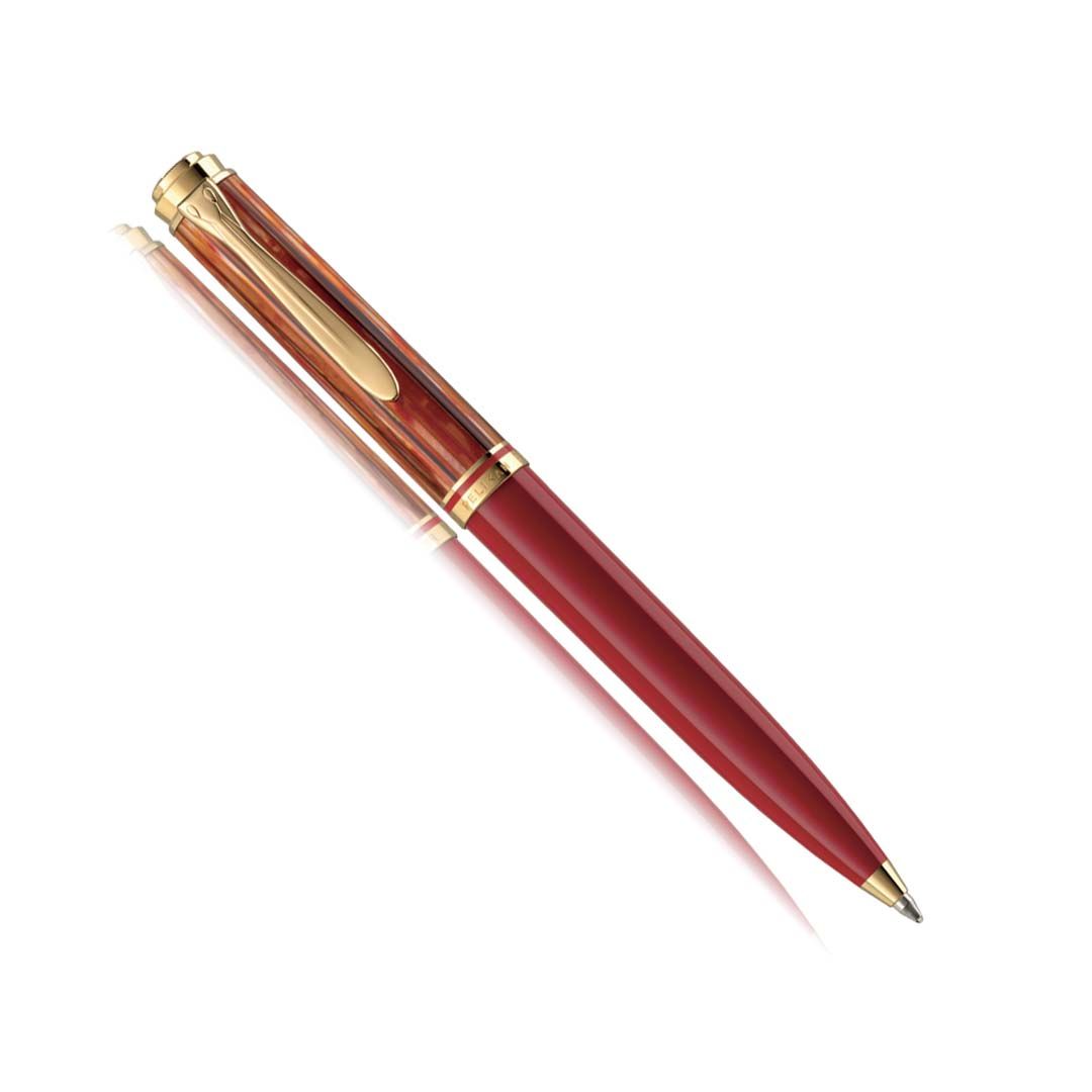 Pelikan Special Edition Souveran K600 Tortoiseshell-Red Ballpoint Pens