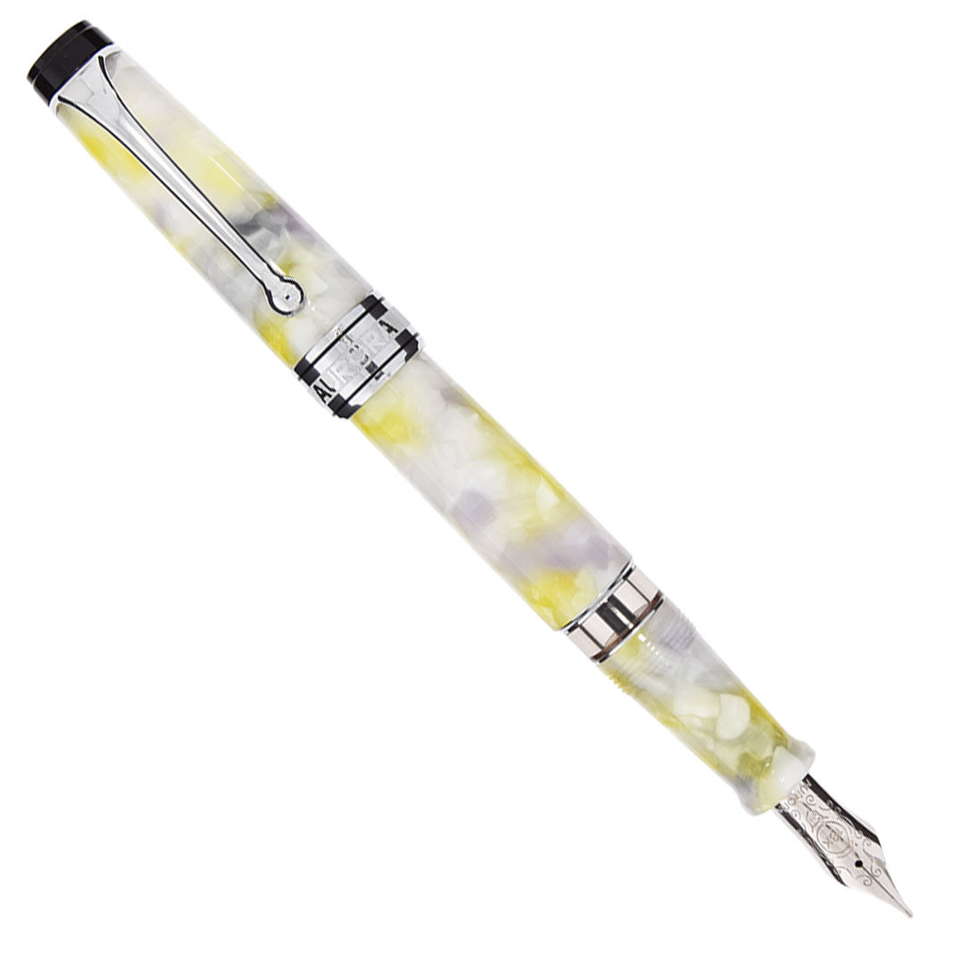 Aurora Optima Caleidoscope Luce Bianca Fountain Pens