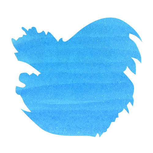 Pilot Iroshizuku Bottled Ink(50ml) Fountain Pen Ink color swatch in Ama-iro (Sky Blue)