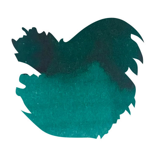 Pilot Iroshizuku Bottled Ink(50ml) Fountain Pen Ink color swatch in Sui-gyoku (Emerald)