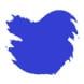 Monteverde Bottled Ink(30ml) Fountain Pen Ink color swatch in Peace Blue
