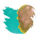 Colorverse Multiverse(65ml + 15ml) Fountain Pen Ink color swatch in Photon / Gluon