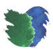 Colorverse Multiverse(65ml + 15ml) Fountain Pen Ink color swatch in Schrodinger / Cat