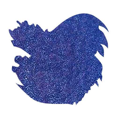 Leonardo Officina Italiana Bottled Ink(40ml) Fountain Pen Ink color swatch in Boreale Shimmer