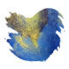 Van Diemans Ink Wilderness(30ml) Fountain Pen Ink color swatch in Azure Kingfisher - Shimming Ink