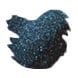 Wearingeul Wonderful Wizard of Oz Glitter Potion Fountain Pen Ink color swatch in Frost 10ml (Light Blue Glitter)
