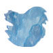 Van Diemans Ink Feline 30ml Fountain Pen Ink color swatch in Snow Leopard Frost (Shimmering)