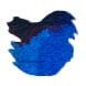 Van Diemans Ink Exclusive Decade in the Desert 4ml Fountain Pen Ink color swatch in Liberty Blue (sheen)