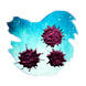 Diamine Black Edition 50ml Fountain Pen Ink color swatch in Vibe (Extreme Sheen)