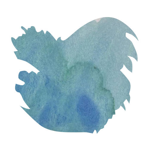 Tono & Lims Respect Collection 30ml Fountain Pen Ink color swatch in Bluebonnets at Sunrise
