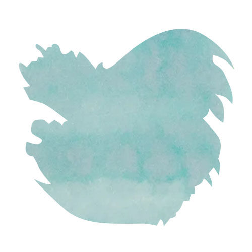 Diamine Teal Edition 50ml Fountain Pen Ink color swatch in Overcast