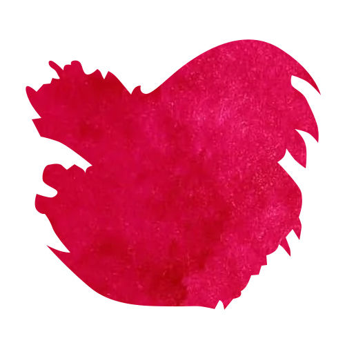 J Herbin Bottled Ink(30ml) Fountain Pen Ink color swatch in Rouge Bourgogne 