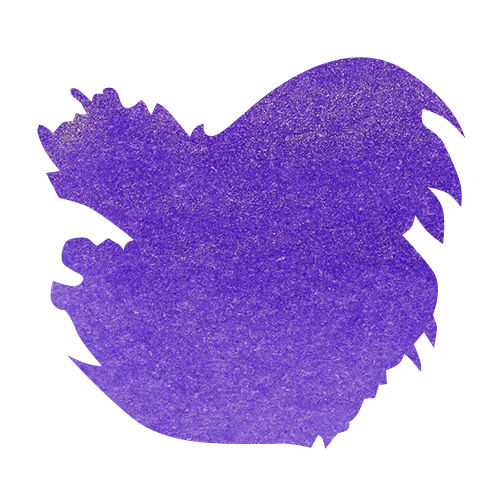 J Herbin 1670(50ml) Fountain Pen Ink color swatch in Violet Imperial