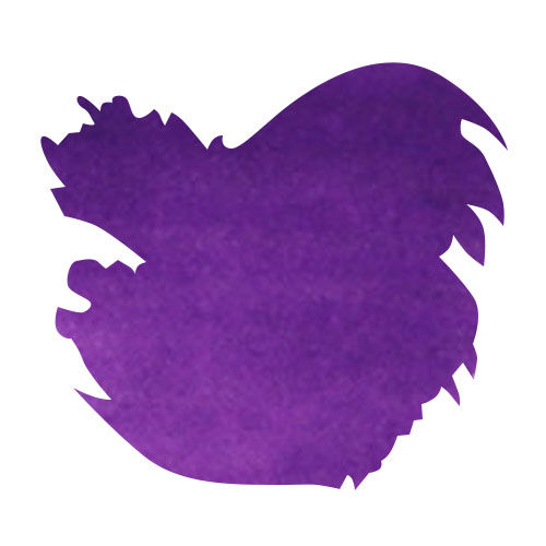 Diamine Bottled Ink(80ml) Fountain Pen Ink color swatch in Imperial Purple