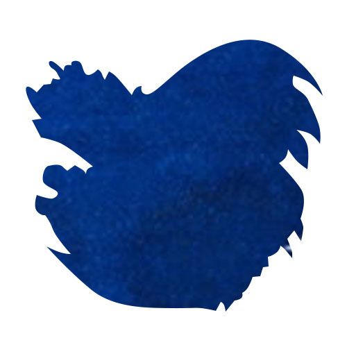Diamine Bottled Ink(80ml) Fountain Pen Ink color swatch in Majestic Blue