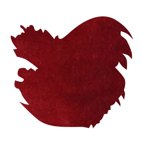Diamine Bottled Ink(80ml) Fountain Pen Ink color swatch in Oxblood