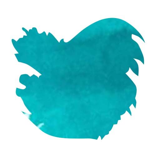 Diamine Bottled Ink(80ml) Fountain Pen Ink color swatch in Steel Blue