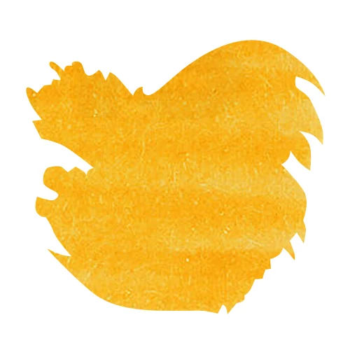 J Herbin Bottled Ink(10ml) Fountain Pen Ink color swatch in Ambre de Birmanie