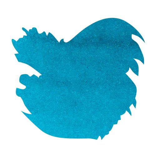 J Herbin Bottled Ink(10ml) Fountain Pen Ink color swatch in Bleu Calanque