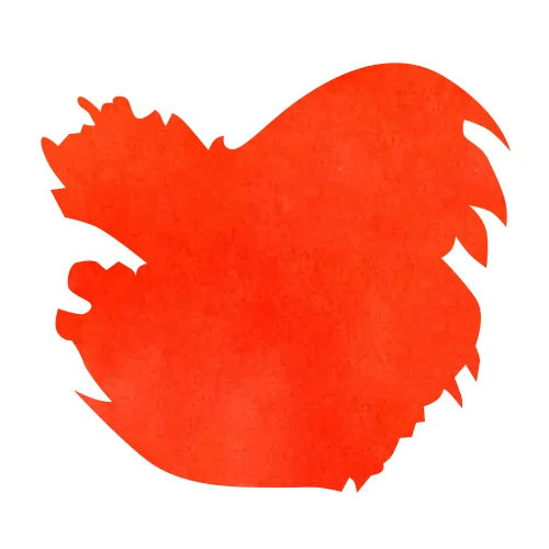 J Herbin Bottled Ink(10ml) Fountain Pen Ink color swatch in Corail des Tropiques