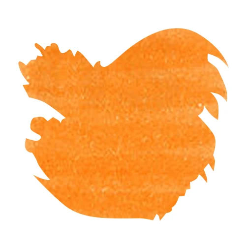 J Herbin Bottled Ink(10ml) Fountain Pen Ink color swatch in Orange Indien