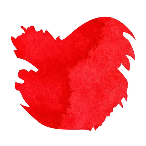J Herbin Bottled Ink(10ml) Fountain Pen Ink color swatch in Rouge Caroubier