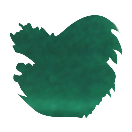 J Herbin Bottled Ink(10ml) Fountain Pen Ink color swatch in Vert Foret
