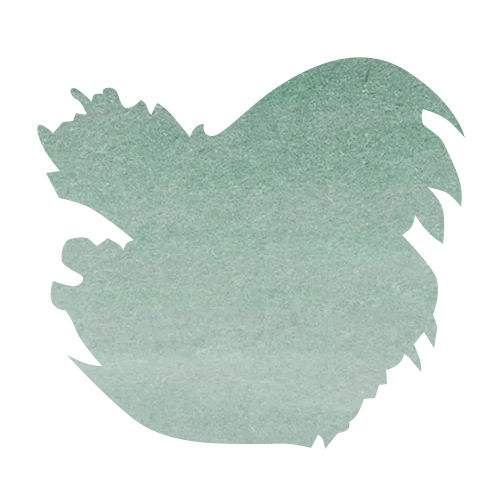 Sailor Manyo (50ml) Fountain Pen Ink color swatch in Ayame (Gray-Green) Dual Shading