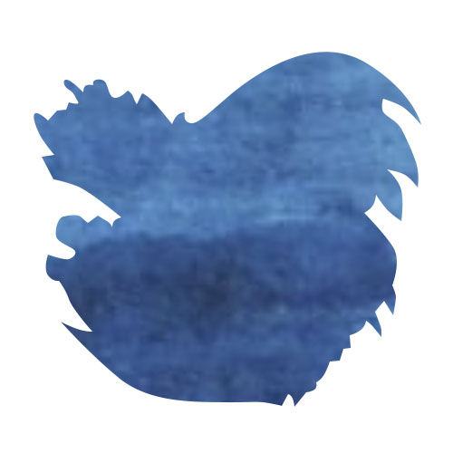 Monteverde Jungle Collection 30ml Fountain Pen Ink color swatch in Zebra (Blue)